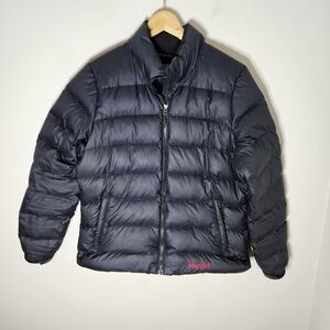 Marmot 650-fill Men's Down Puffer Jacket Black Zip Front Ski Large L